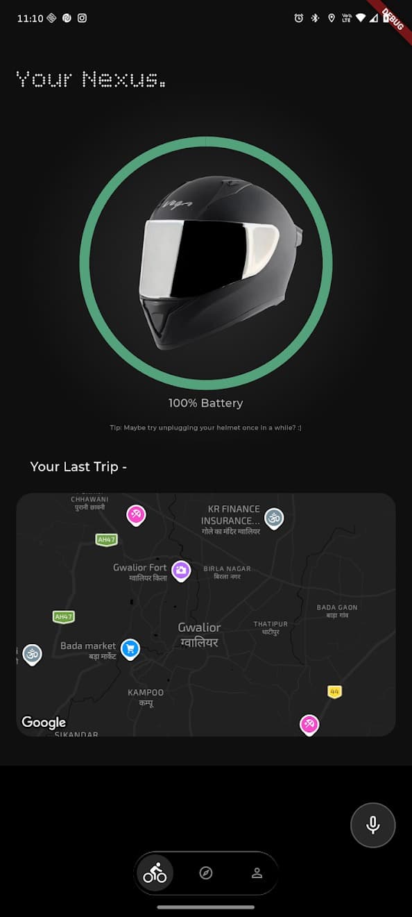 Smart Helmet App